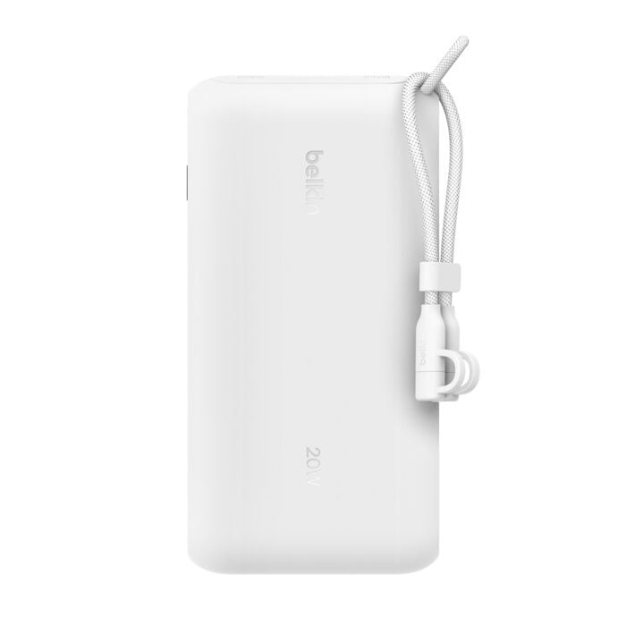 Belkin BoostCharge 20K mAH Power Bank with Display + USB-C to USB-C Cable 60W (15CM) - White (BPB028fqWH), 20W, 2x USB-C, 1x USB-A, 2 Years Warranty - Image 3
