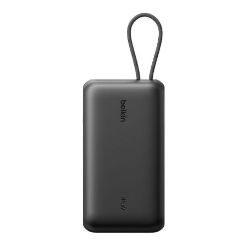 Belkin UltraCharge 20K mAh Power Bank & Display w/ Integrated USB-C Cable(20cm)-Black(BPB030fqBK),2xUSB-C(45W),1xUSB-A(18W),$2500 CEW,2 Years Warranty - Image 4