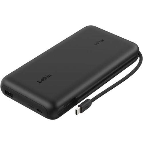 Belkin UltraCharge Pro 25K mAh Laptop Power Bank w/ 140W Integrated USB-C Cable(35CM) - Black(BPB039fqBK),1x USB-C,1x USB-A, $2500CEW,2 Years Warranty - Image 5