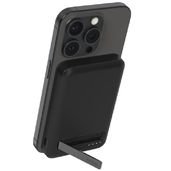 Belkin BoostCharge Pro 5k mAh Magnetic Power Bank With Qi2 + USB-C Cable (1M) - Black (BPD006btBK),15W,1xUSB-C, Overcharge Protection,2 Years Warranty