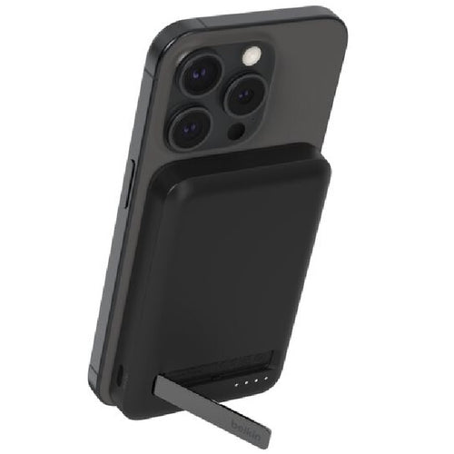 Belkin BoostCharge Pro 5k mAh Magnetic Power Bank With Qi2 + USB-C Cable (1M) - Black (BPD006btBK),15W,1xUSB-C, Overcharge Protection,2 Years Warranty - Image 1
