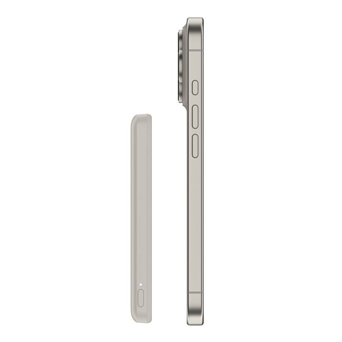 Belkin BoostCharge Slim Magnetic Power Bank 5K - Sand(BPD010fqSA),1x USB-C(15W),Qi2 (7.5W),USB-C Cable(0.6M), $2,500 CEW, 2 Years Warranty - Image 4