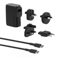 Belkin BoostCharge Hybrid PD 3.0 25W Dual Wall Charger + 5K mAh Power Bank + Travel Adapter Kit +USB-C Cable- Black(BPZ003bt1MBK-B6), 2 Years Warranty - Image 1