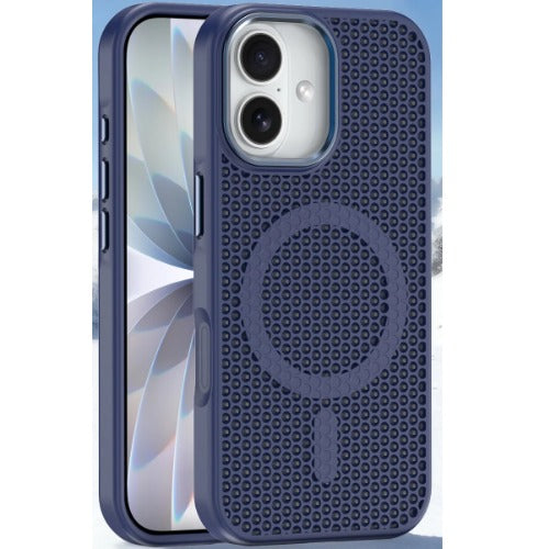 USP Apple iPhone 17 (6.3") Armor 3D Mesh Case with MagSafe Dark Blue- Fragiile Surface, TPU Bumper, Drop Resistance, 5 Years Warranty - Image 5