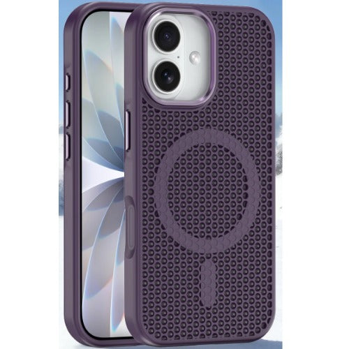 USP Apple iPhone 17 (6.3") Armor 3D Mesh Case with MagSafe Dark Purple- Fragiile Surface, TPU Bumper, Drop Resistance, 5 Years Warranty - Image 5