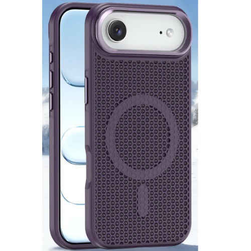 USP Apple iPhone 17 Air (6.5") Armor 3D Mesh Case with MagSafe Dark Purple - Fragiile Surface, TPU Bumper, Drop Resistance, 5 Years Warranty - Image 1