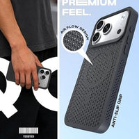 USP Apple iPhone 17 Pro (6.3") Armor 3D Mesh Case with MagSafe Black- Fragiile Surface, TPU Bumper, Drop Resistance, 5 Years Warranty - Image 4