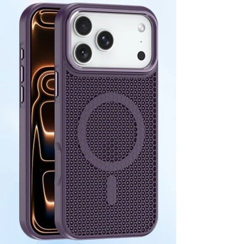 USP Apple iPhone 17 Pro (6.3") Armor 3D Mesh Case with MagSafe Dark Purple- Fragiile Surface, TPU Bumper, Drop Resistance,  5 Years Warranty - Image 1