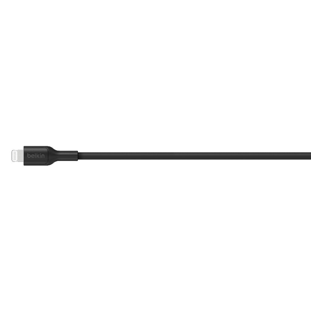Belkin BoostCharge Lightning to USB-A Cable (2M) - Black (CAA019FQ2MBK), 2.4A/15W, 480Mbps, 300K+ Bends, Apple iPhone, MFI-Certified, 2 Years Warranty - Image 2