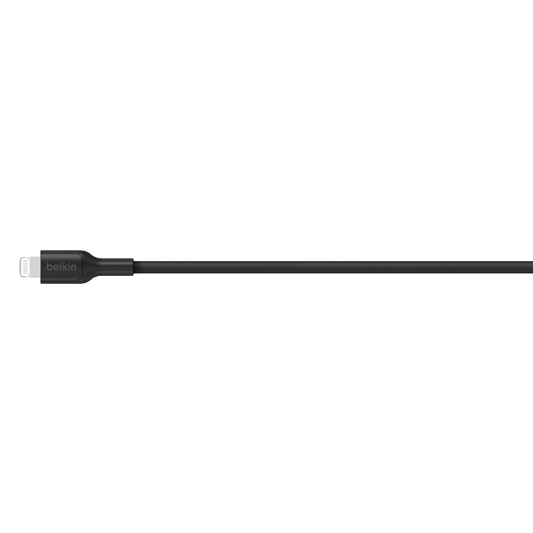 Belkin BoostCharge Lightning to USB-A Cable (2M) - Black (CAA019FQ2MBK), 2.4A/15W, 480Mbps, 300K+ Bends, Apple iPhone, MFI-Certified, 2 Years Warranty - Image 2