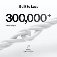 Belkin BoostCharge Lightning to USB-A Cable (2M) - White (CAA019FQ2MWH), 2.4A/15W, 480Mbps, 300K+ Bends, Apple iPhone, MFI-Certified, 2 Years Warranty - Image 3