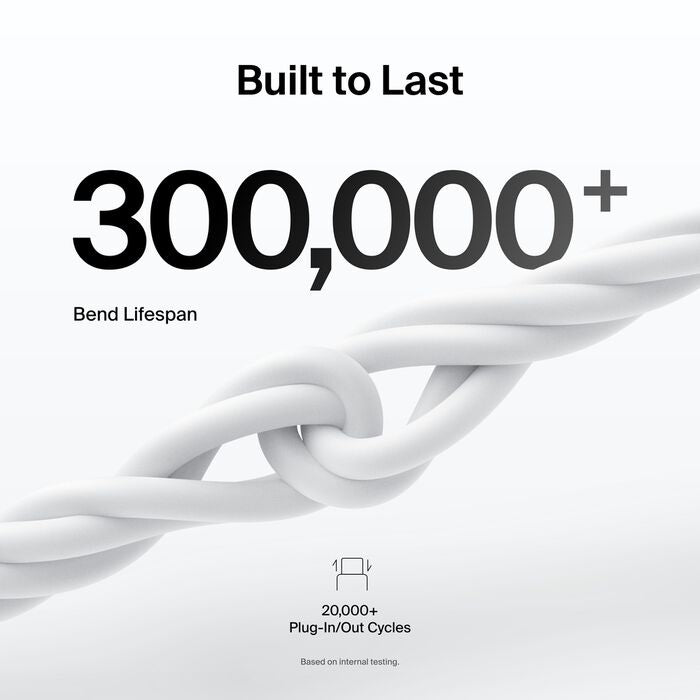 Belkin BoostCharge Lightning to USB-A Cable (2M) - White (CAA019FQ2MWH), 2.4A/15W, 480Mbps, 300K+ Bends, Apple iPhone, MFI-Certified, 2 Years Warranty - Image 3
