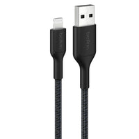 Belkin BoostCharge Pro Braided Lightning to USB-A Cable (1M) - Black (CAA020FQ1MBK), 2.4A/15W, 480Mbps, 350K Bends, MFI-Certified, 2 Years Warranty - Image 1