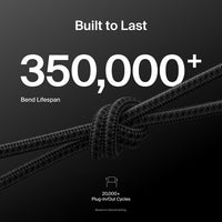 Belkin BoostCharge Pro Braided Lightning to USB-A Cable (2M) - Black (CAA020FQ2MBK), 2.4A/15W, 480Mbps, 350K Bends, MFI-Certified, 2 Years Warranty - Image 3