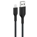 Belkin BoostCharge Pro Braided Lightning to USB-A Cable (2M) - Black (CAA020FQ2MBK), 2.4A/15W, 480Mbps, 350K Bends, MFI-Certified, 2 Years Warranty - Image 1