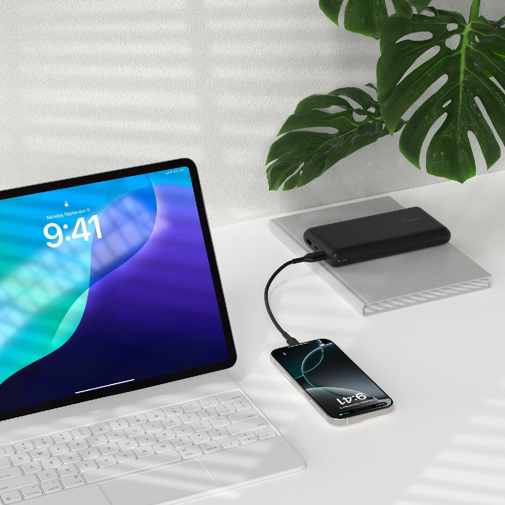 Belkin BoostCharge USB-C to USB-A Cable (0.15M) - Black (CAB021fq0MBK),3A/15W, 480Mbps, 300K+ Bends, Apple, Samsung, USB-IF Certified,2 Years Warranty - Image 2