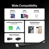 Belkin BoostCharge Pro Braided USB-C to USB-A Cable (2M) - Black (CAB022fq2MBK), 3A/15W, 480Mbps, 350K+ Bends, Apple,USB-IF Certified,2 Years Warranty - Image 4