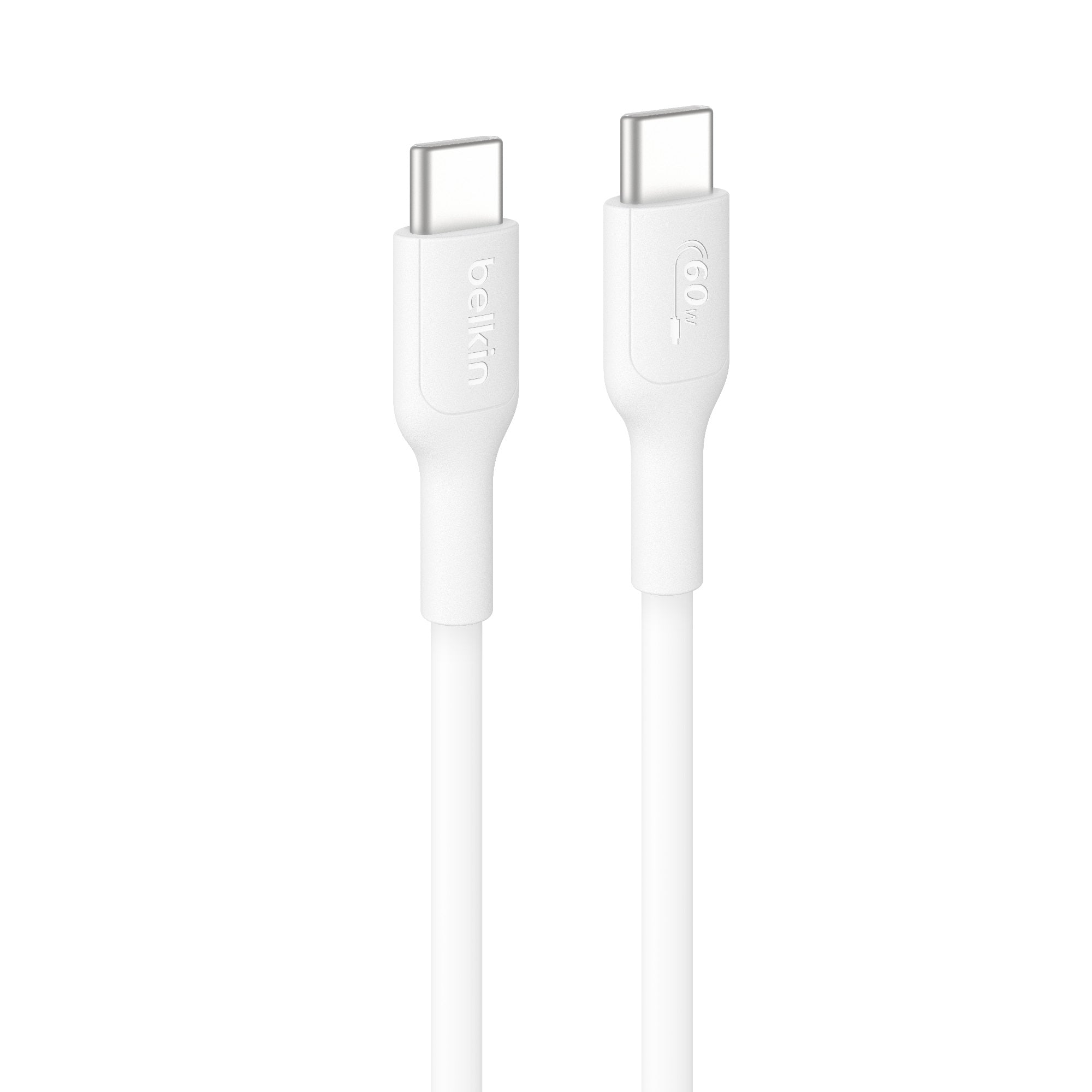 Belkin BoostCharge USB-C to USB-C Cable (0.15M) - White(CAB023fq0MWH), 3A/60W, 480Mbps, 300K+ Bends, Apple, Samsung, USB-IF Certified,2 Years Warranty - Image 1