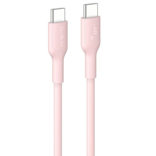 Belkin BoostCharge USB-C to USB-C Cable (1M) - Pink (CAB023fq1MPK), 3A/60W, 480Mbps, 300K+ Bends, Apple, Samsung, USB-IF Certified, 2 Years Warranty - Image 5
