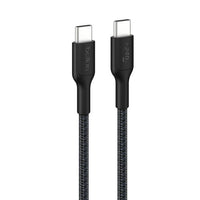 Belkin BoostCharge Pro Braided USB-C to USB-C Cable (1M) - Black (CAB025FQ1MBK), 5A/240W, 480Mbps, 350K+ Bend, USB-IF Certified, 2 Years Warranty - Image 1