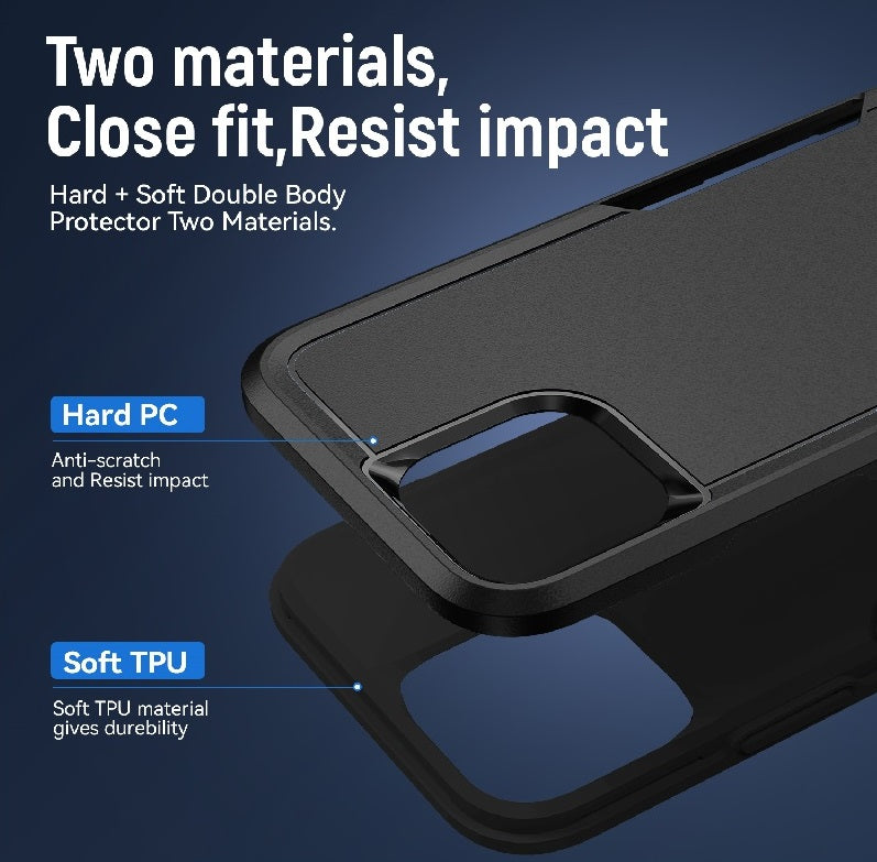 Phonix Rugged Apple iPhone 12 Pro Max (6.7") Armor Light Case Black - No-Slip, Sleek, Drop-Protection, Strong & Durable, 3 Years Warranty - Image 4
