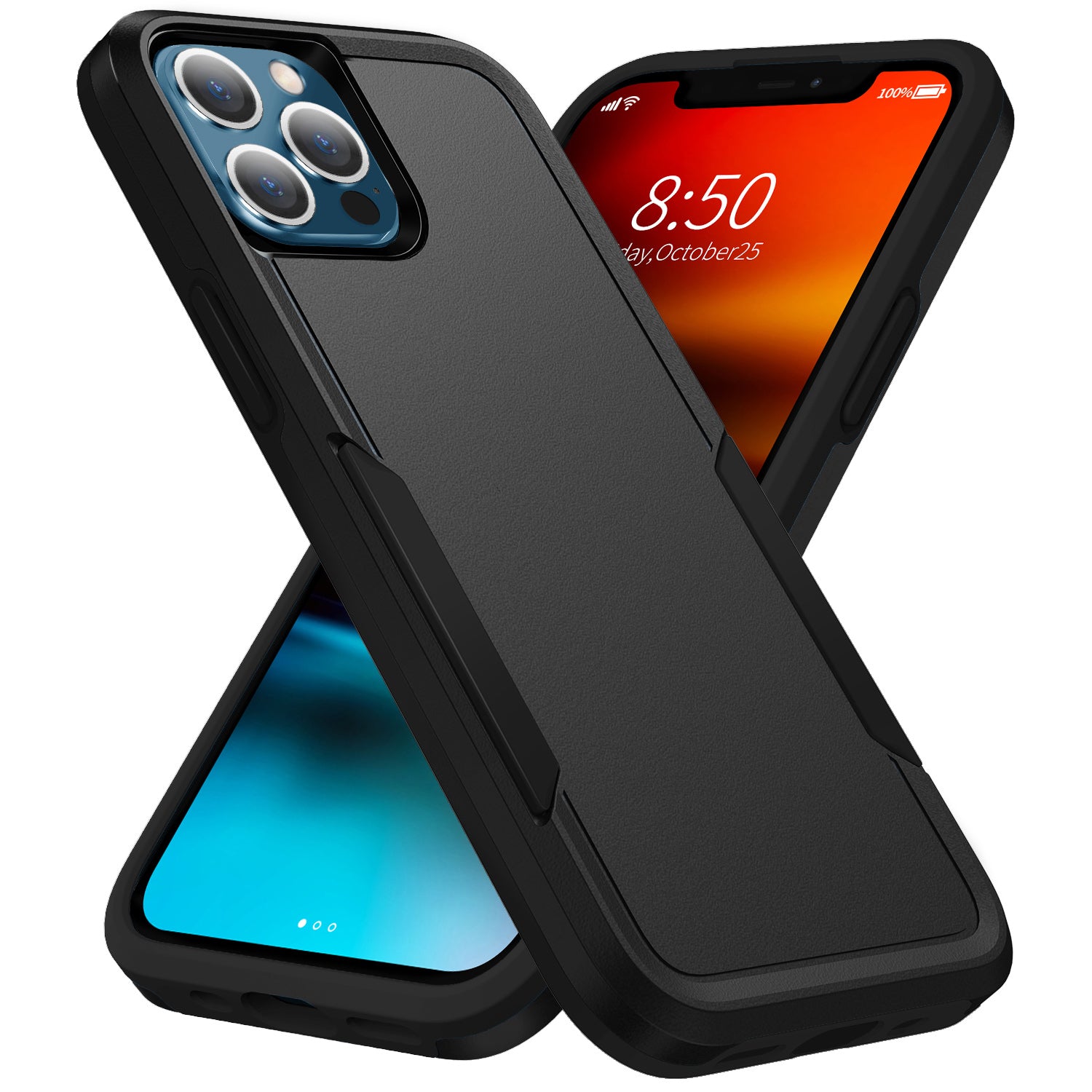 Phonix Rugged Apple iPhone 13 Pro (6.1") Armor Light Case Black - No-Slip, Sleek, Drop-Protection, Strong & Durable, 3 Years Warranty - Image 5