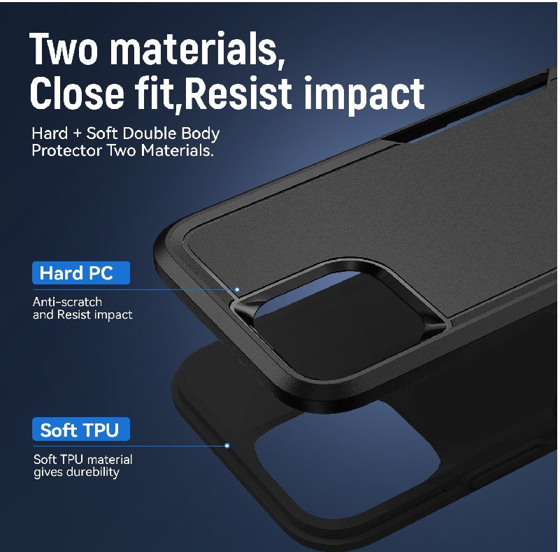 Phonix Rugged Apple iPhone 13 Pro (6.1") Armor Light Case Black - No-Slip, Sleek, Drop-Protection, Strong & Durable, 3 Years Warranty - Image 4