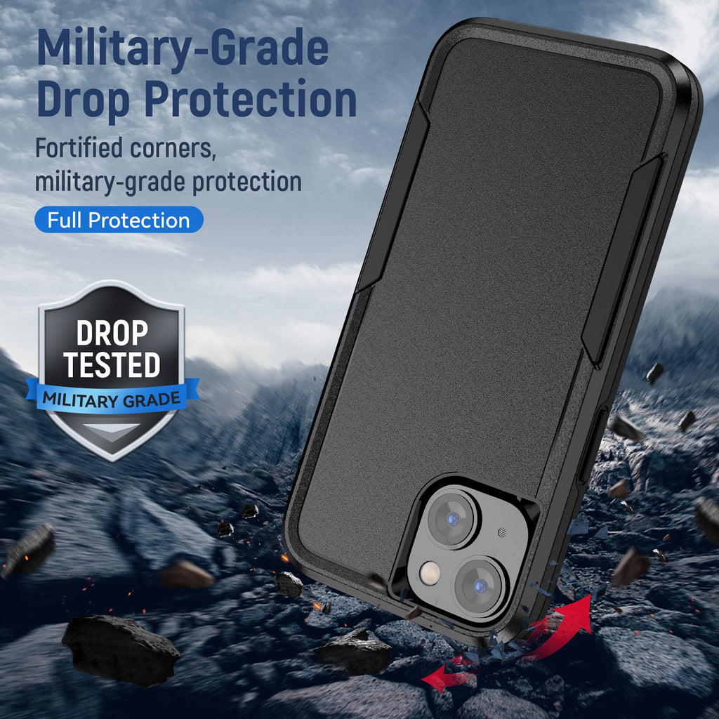 Phonix Rugged Apple iPhone 14 Plus (6.7") Armor Light Case Black - No-Slip, Sleek, Drop-Protection, Strong & Durable, 3 Years Warranty - Image 2