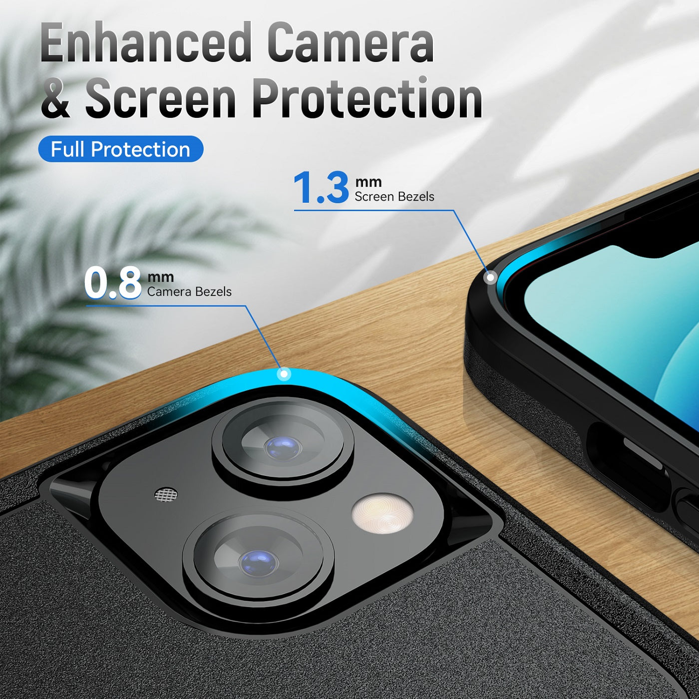 Phonix Rugged Apple iPhone 14 Plus (6.7") Armor Light Case Black - No-Slip, Sleek, Drop-Protection, Strong & Durable, 3 Years Warranty - Image 3