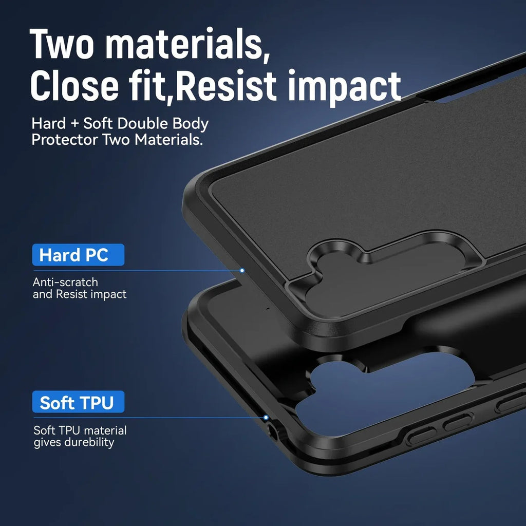 USP Rugged Samsung Galaxy S25 FE (6.7") Armor Light Case Black - Drop Resistant. Scratch Resistant, Raised Edges, 5 Years Warranty - Image 4