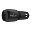 Belkin BoostCharge Dual 36W USB-C Car Charger - Black(CCB002btBK), 2xUSB-C(18W),Safe & Optimized,Best for Apple & Samsung,$2,500 CEW, 2 Years Warranty - Image 1