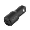Belkin BoostCharge Dual 42W Car Charger - Black (CCB005BTBK), 1xUSB-C (30W), 1xUSB-A (12W), Best for Apple & Samsung,$2,500 CEW, 2 Years Warranty - Image 1