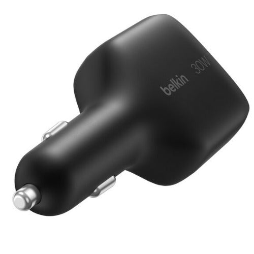 Belkin BoostCharge 30W Retractable Car Charger - Black (CCC002fqBK),Fast Charge,Retractable Cable(70cm),1x USB-A,1x USB-C,$2500 CEW,2 Years Warranty - Image 2