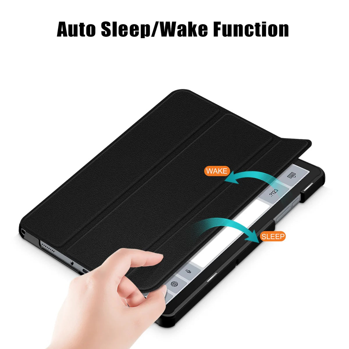 USP Samsung Galaxy Tab S11 (11") Folio Case Black - Slim, PU Leather, Auto Sleep/Wake Function, Drop Protection, 5 Years Warranty - Image 4