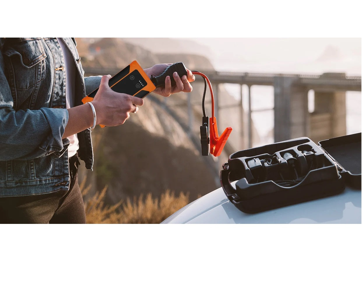 Cygnett ChargeUp Auto 10K mAh Jump-Starter & Power Pack-Orange(CY3577CHAUT),Vehicle Jump Starter Up to V10 Petrol 7L V8 Diesel 4.5L,2 Years Warran - Image 4