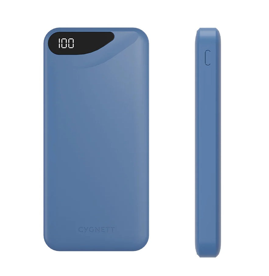 Cygnett ChargeUp Boost 3rd Gen 10K mAh Power Bank-Blue(CY4342PBCHE),1x USB-C(15W),2x USB-A(12W),15cm USB-C Cable, Charge 3 Devices, 2 Years Warran - Image 3