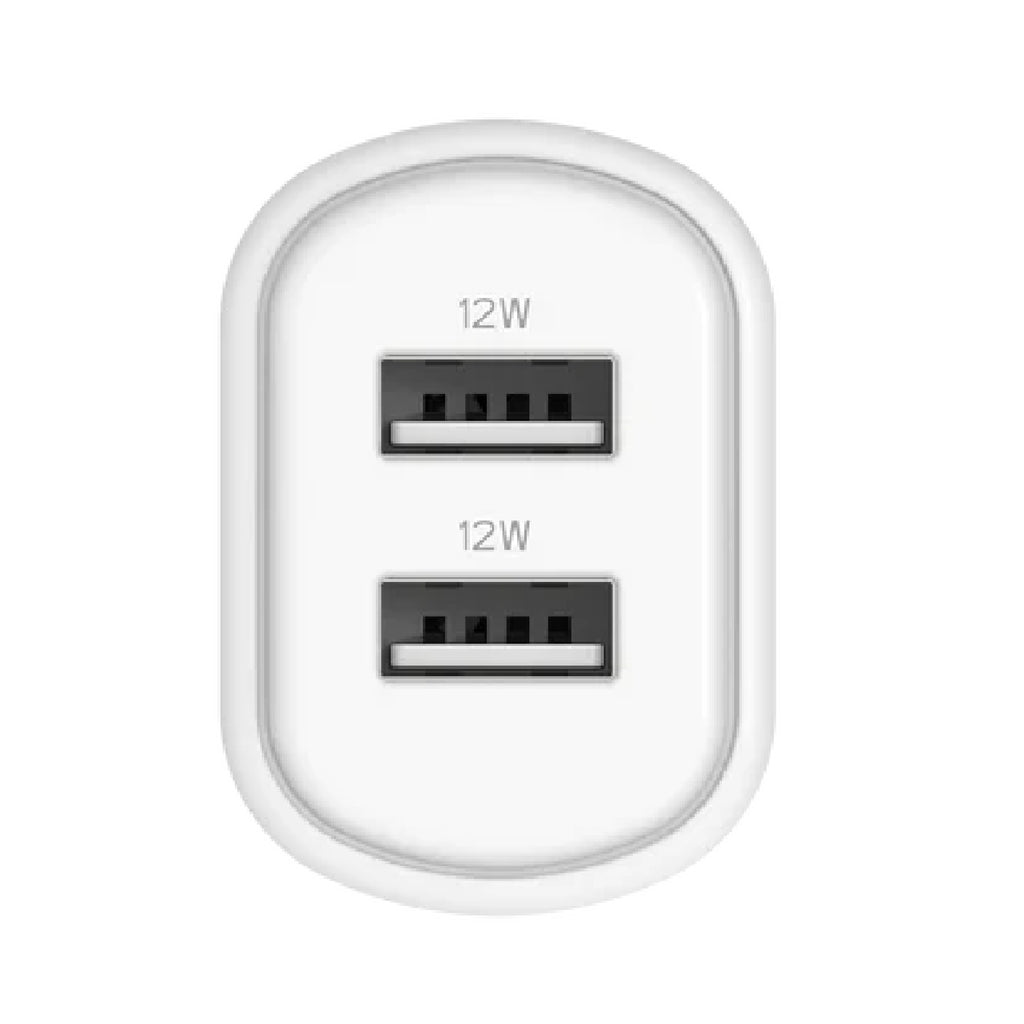Cygnett PowerPlus 12W Dual Port Wall Charger - White (CY3671PDWLCH), 2x USB-A (12W), Lightweight & Compact Design, Charge 2x Devices, 2 Years Warranty - Image 2