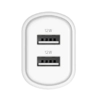 Cygnett PowerPlus 12W Dual Port Wall Charger - White (CY3671PDWLCH), 2x USB-A (12W), Lightweight & Compact Design, Charge 2x Devices, 2 Years Warranty - Image 2
