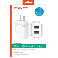 Cygnett PowerPlus 12W Dual Port Wall Charger - White (CY3671PDWLCH), 2x USB-A (12W), Lightweight & Compact Design, Charge 2x Devices, 2 Years Warranty - Image 4
