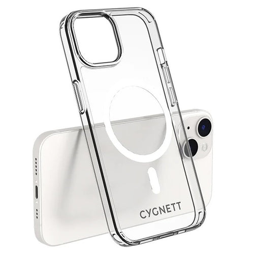 Cygnett AeroMag Apple iPhone 16e/ iPhone 14 / iPhone 13 Clear Protective Case - (CY4173CPAEG),Slim,Hard-Shell Back,MagSafe Compatible,2 Years Warranty - Image 1