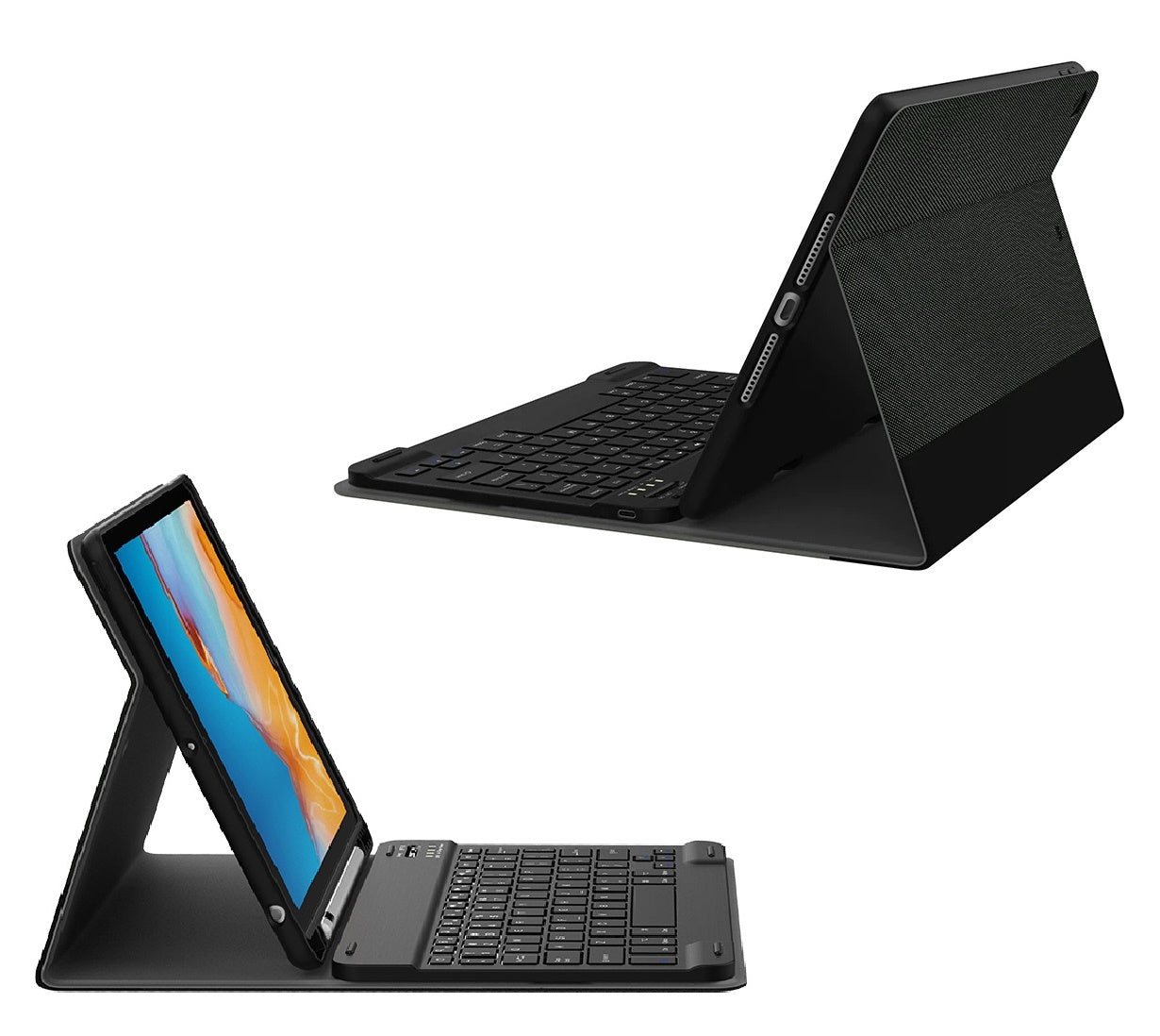 Cygnett TekView Apple iPad (10.2") (9th/8th/7th Gen) Wireless Keyboard Case - Grey/Black(CY3496TEKVI)360° Protection, 2 Years Warranty - Image 2