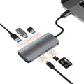 Cygnett Unite SlimMate 6-in-1 USB-C Multiport Hub Adapter Dock-(CY3316HUBC3)3xUSB-A 3.0 1xUSB-C 100W PD 1xSD 1xMicroSD High-Speed Data,2Years Warranty - Image 1
