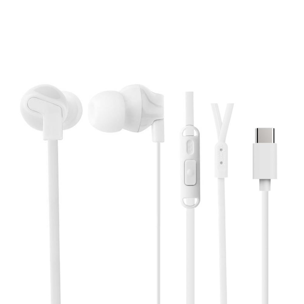 Cygnett Essentials USB-C Earphones - White (CY2868HEUSB),Built-in Microphone for Phone Calls, Control at Your Fingertips,Simply Plug, 2 Years Warranty - Image 3