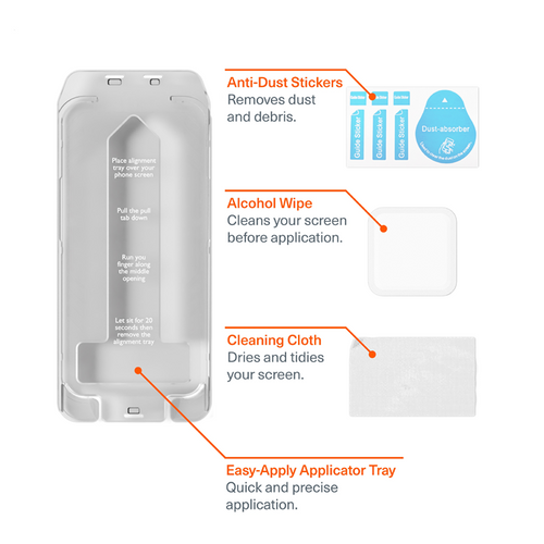 Cygnett GlareShield Apple iPhone 16 Pro (6.3") Screen Protector - (CY5075CPTGL),Edge To Edge Protection,Anti-Glare,Scratch Resistanse,2 Years Warranty - Image 2