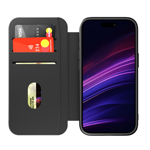 Cygnett MagWallet Apple iPhone 16 Pro Max (6.9")Case-Black(CY5023MAGWT)360° Protection,Multi-Angle,3xCard Slots,MagSafe,4FT DropProof,2 Years Warranty - Image 2