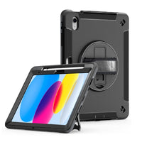USP Rugged Apple iPad Air (9.7') (2nd/1st Gen) / iPad (9.7") (6th/5th Gen) Case Black - Built-in-Kickstand, Hand & Shoulder Strap, 5 Years Warranty - Image 2