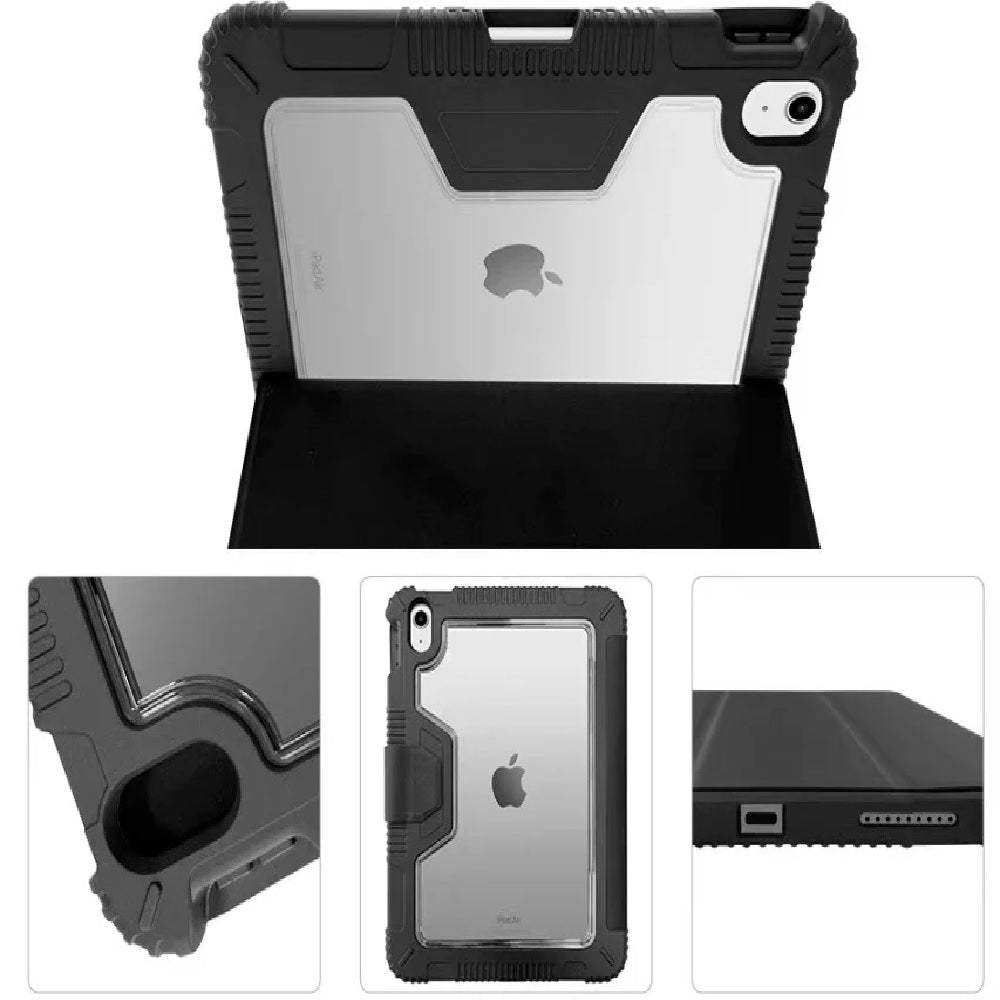 USP Rugged Apple iPad (11") (A16) (11th Gen) / iPad (10.9") (10th Gen) Case Black - Built-in-Kickstand,Hand & Shoulder Strap,DropProof,5 Years Warrant - Image 2