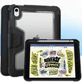 USP Rugged Apple iPad (11") (A16) (11th Gen) / iPad (10.9") (10th Gen) Case Black - Built-in-Kickstand,Hand & Shoulder Strap,DropProof,5 Years Warrant - Image 1