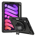 USP Rugged Apple iPad Mini (8.3") (A17 Pro) (7th Gen) / iPad Mini (8.3") (6th Gen) Case Black -  Built-in-Kickstand, 5 Years Warranty - Image 1
