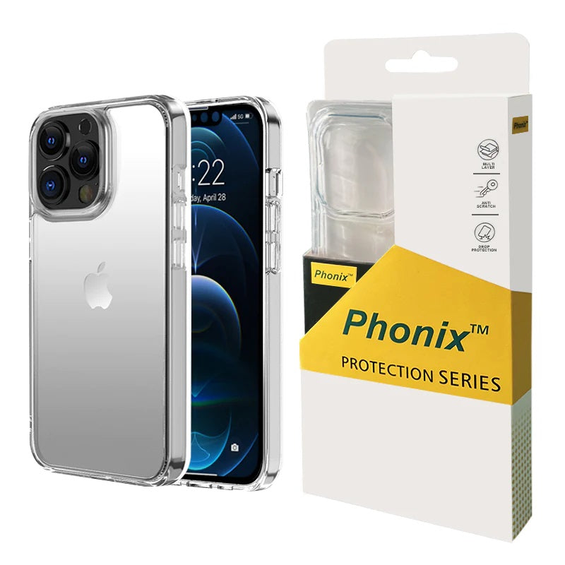 Phonix Apple iPhone 12 / iPhone 12 Pro (6.1") Clear Rock Shockproof Case - Ultra-thin, Lightweight, Crystal Clear, Strong & Durable, 10 Years Warranty - Image 5